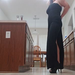 Strapless 1/2 jumper 1/2 romper with maxi skirt